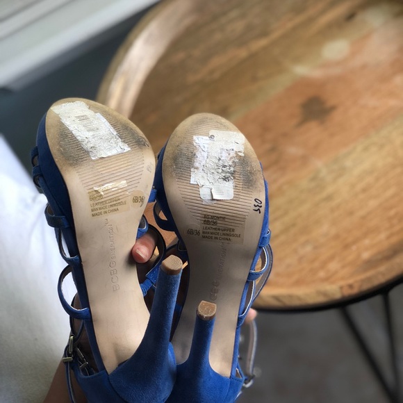 Never worn BCBG blue strap heels - Picture 5 of 5